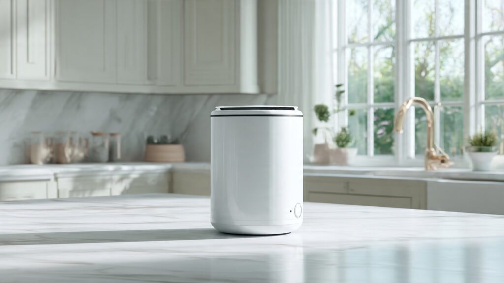 Compostador eléctrico moderno en cocina sin olores