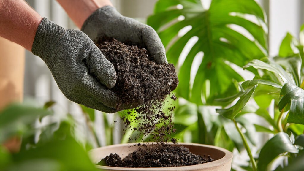 usar abono en compostador eléctrico