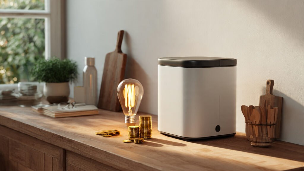 consumo de compostador eléctrico